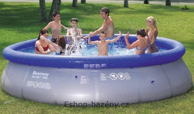 Nafukovací bazén Kruh 366x91cm + písková filtrace + schůdky