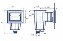 Skimmer 15 l se standardním hrdlem